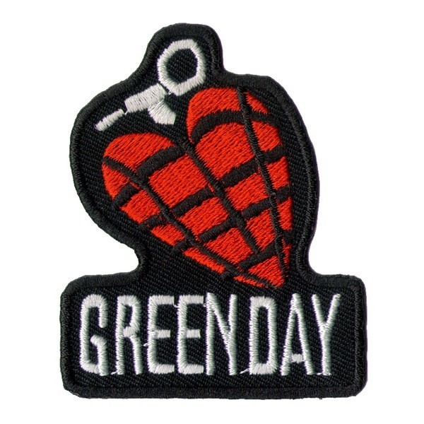 Декор нашивка  Green Day (сердце) 2