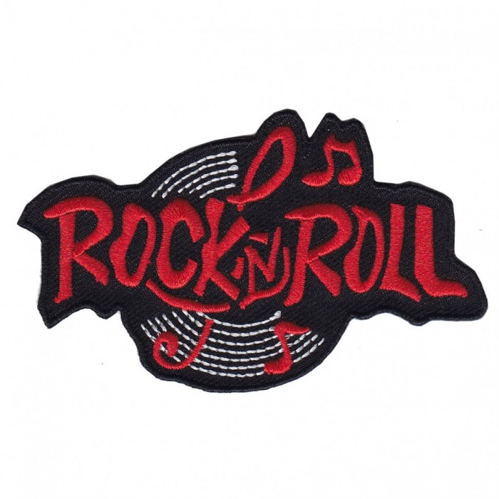 Декор нашивка  - Rock'n'roll (красный)