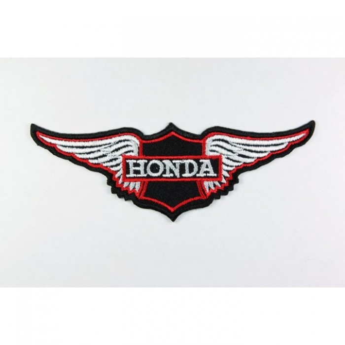 Декор нашивка Honda (крылья, белый)