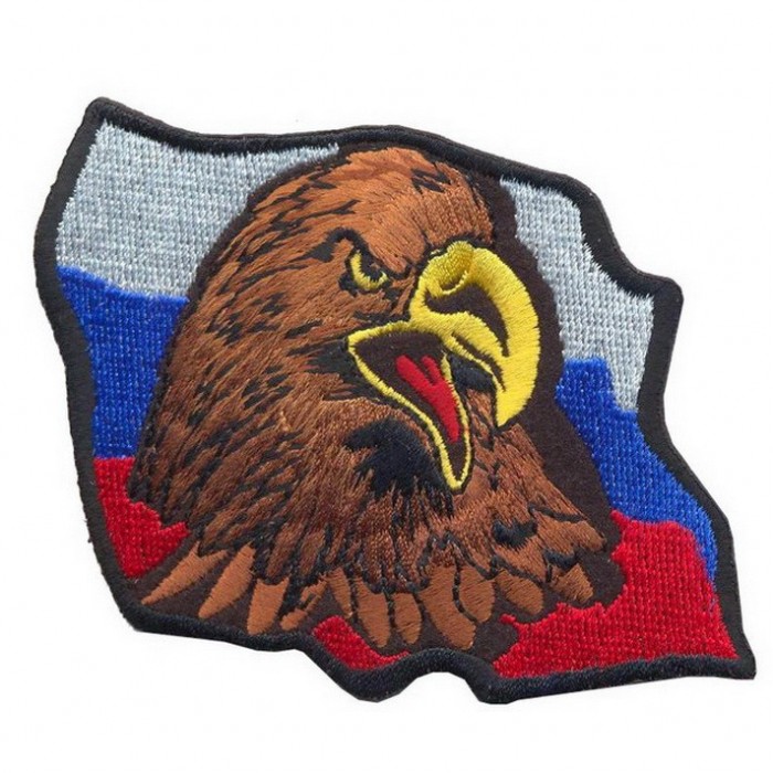 Декор нашивка  Russian eagle-российский флаг с орлом