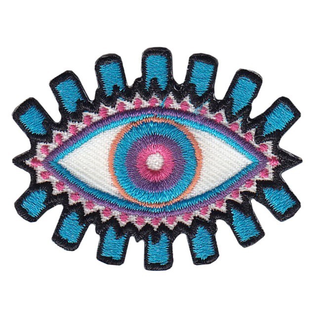 Декор нашивка  - Глаз голубой