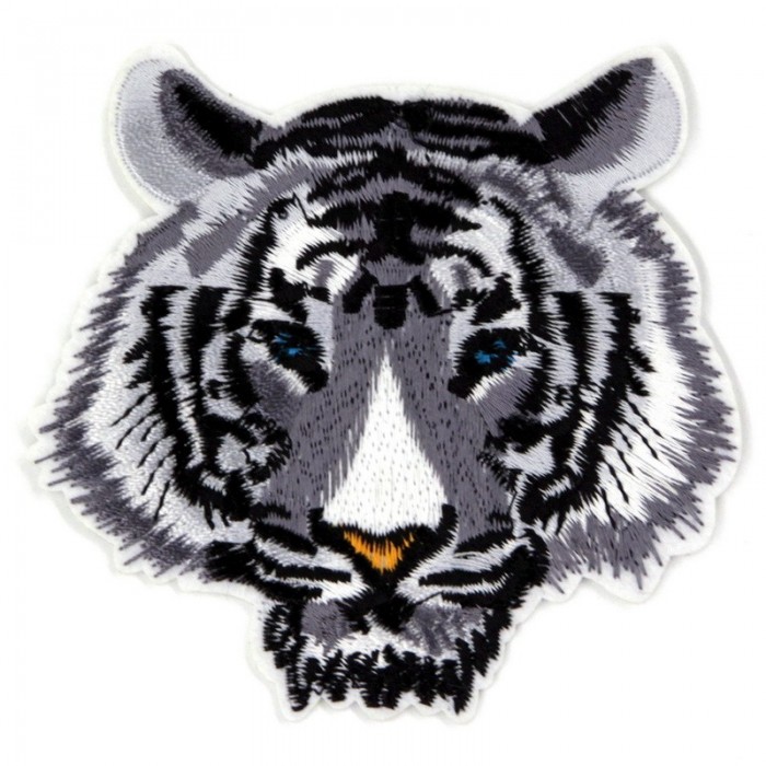 Декор нашивка  Тигр серый