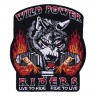 Декор нашивка  Волк - Wild Power Riders (в огне)