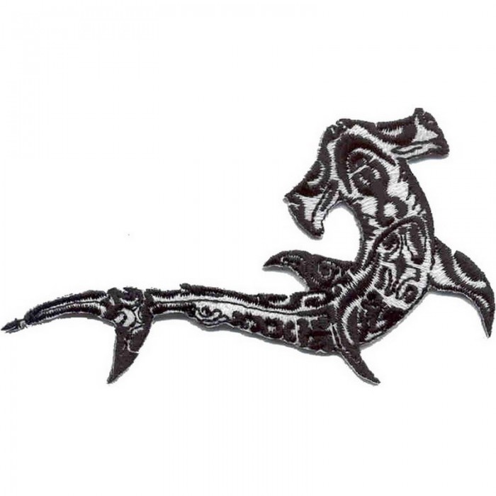 Декор нашивка  Маорийская тату "Акула-молот"