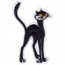 Декор нашивка  Чёрный кот
