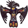 Декор нашивка  Черный орел (этника)