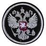 Декор нашивка  Герб России (серебро)