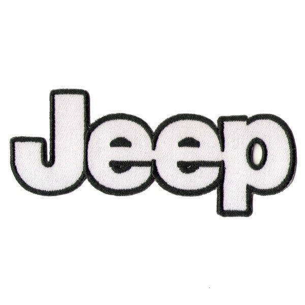 Декор нашивка Jeep белая