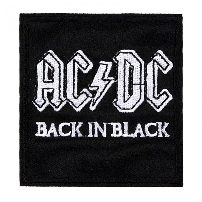 Декор нашивка  AC/DC (Back In Black)