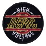 Декор нашивка  AC/DC (Hight Voltage, круглая)