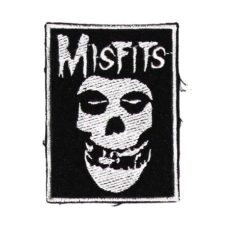 Декор нашивка  Misfits (череп)