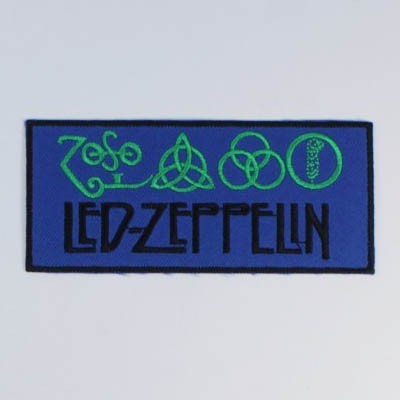 Декор нашивка  Led Zeppelin (синяя)