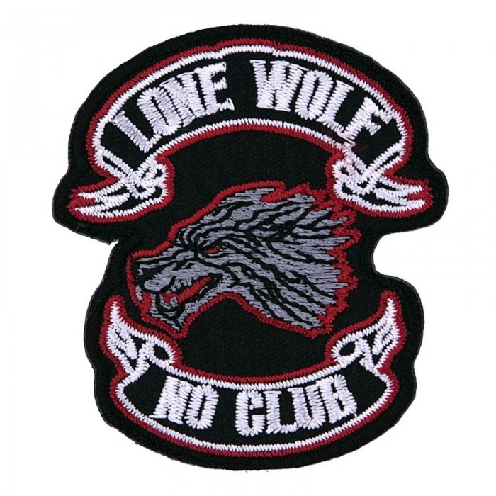 Декор нашивка Lone Wolf, No Club (волк)