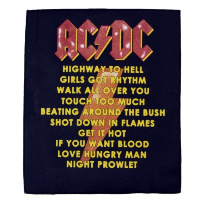 Декор нашивка  AC/DC Highway To Hell лого