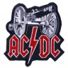 Декор нашивка  AC/DC (пушка)