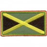 Декор нашивка  Флаг Ямайки (с красным ободком)