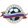 Декор нашивка  Российский футбольный мяч (золото)