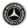 Декор нашивка Mercedes Benz (68 мм) белое лого