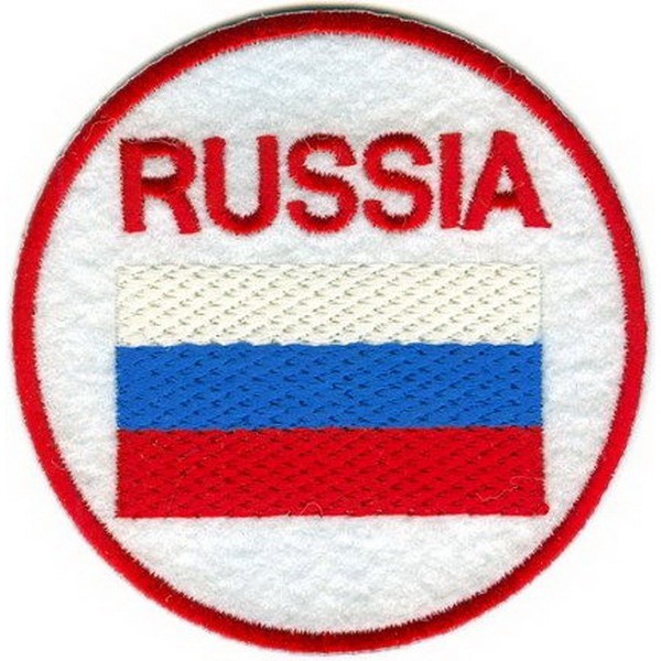 Декор нашивка  Россия в круге (8 см)
