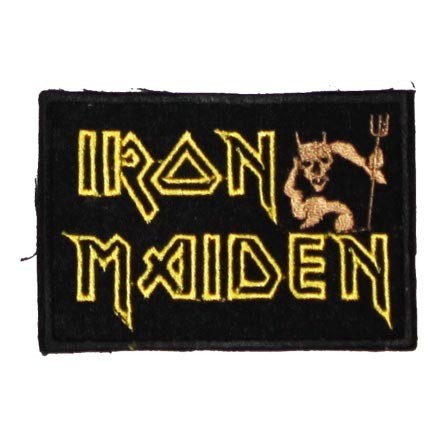 Декор нашивка  Iron Maiden (лого с чертом)