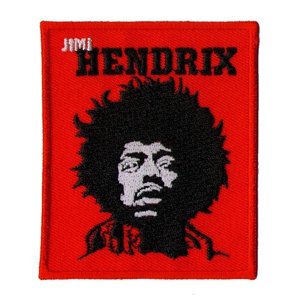 Декор нашивка  Jimi Hendrix (красная)
