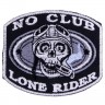 Декор нашивка  No club. Lone rider 2