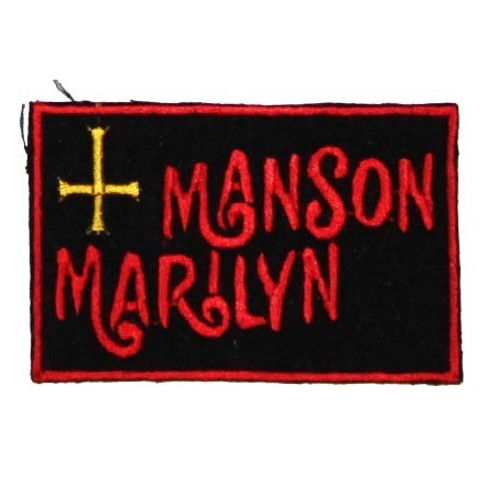 Декор нашивка  Marilyn Manson (крест)
