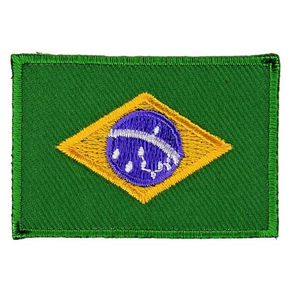 Декор нашивка  Флаг Бразилии 50*35