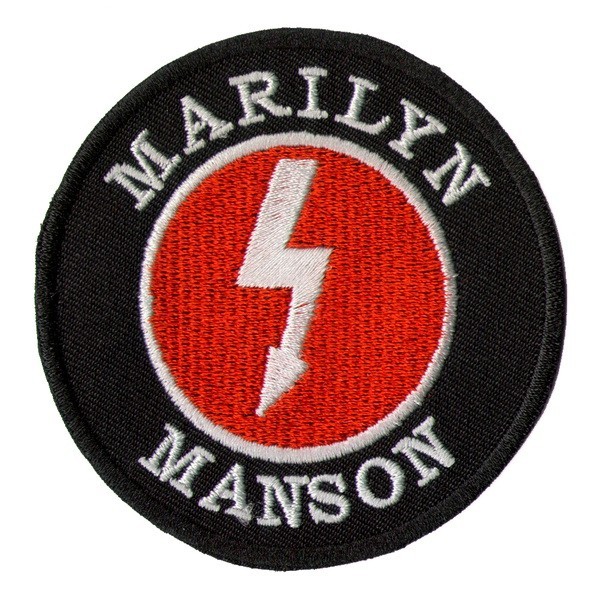 Декор нашивка  Marilyn Manson (круглая)