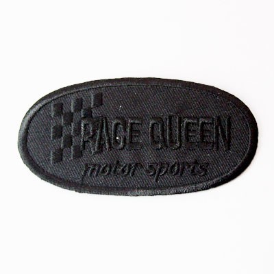 Декор нашивка Race Queen 85х40 (черная)