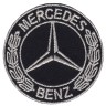 Декор нашивка Мерседес (серебро) Mercedes