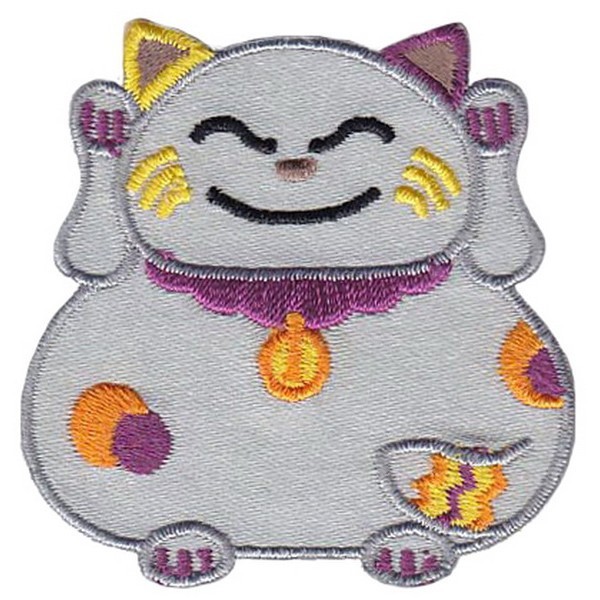 Декор нашивка  Будда-кот