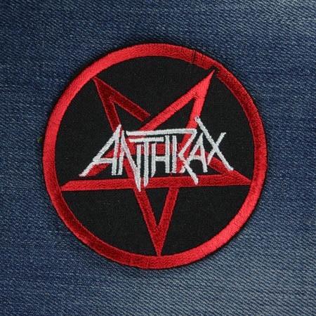 Декор нашивка  Anthrax (круглая) (7,2 см)