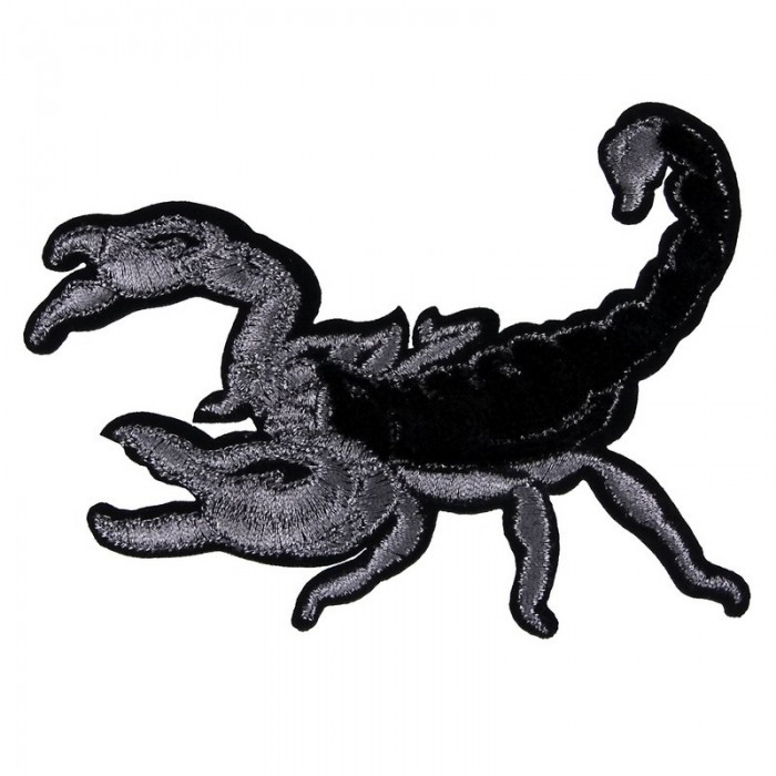 Декор нашивка  Скорпион 3D ( 115 х 85 мм )