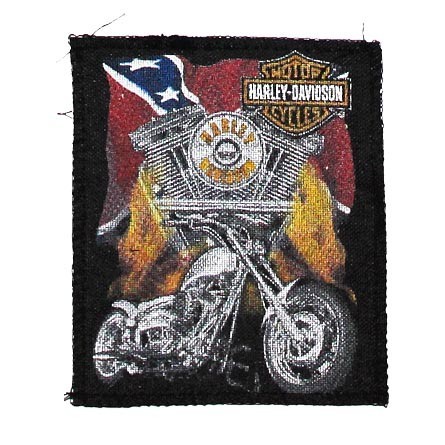 Декор нашивка Harley Davidson мотоцикл (105X125)