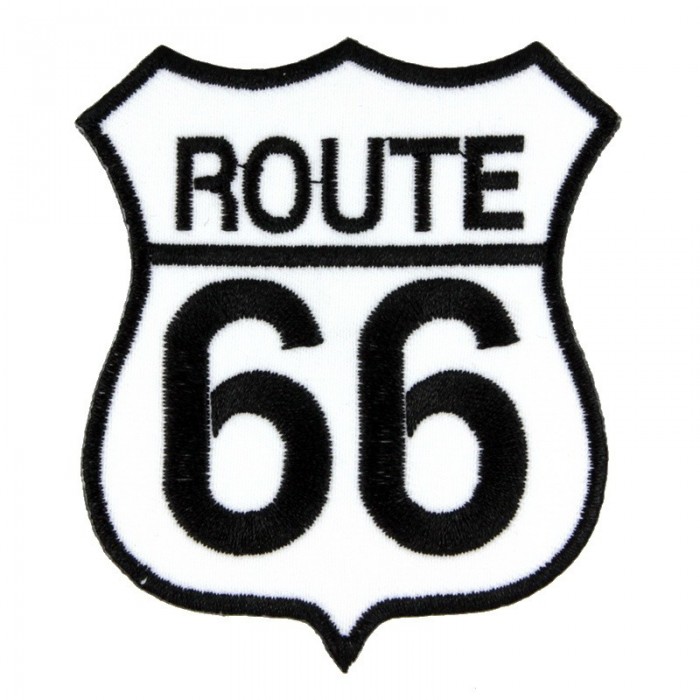 Декор нашивка Route 66 (белая)