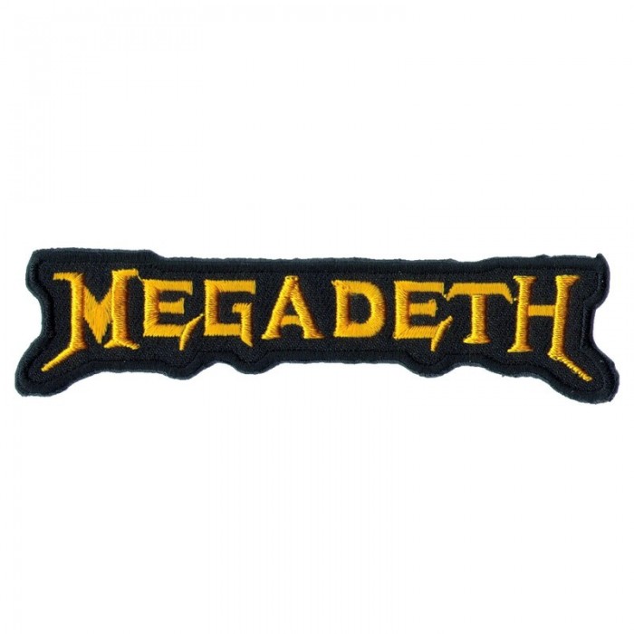 Декор нашивка  Megadeth (желтая)