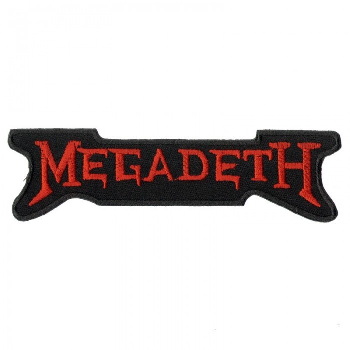 Декор нашивка  Megadeth (красная)